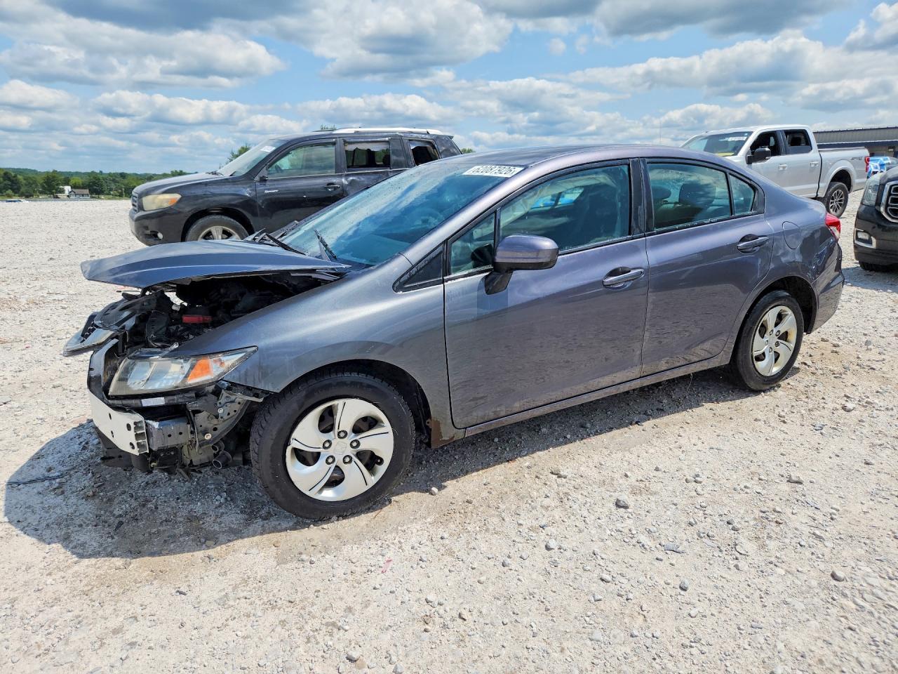2015 Honda Civic Lx Gray vin: 19XFB2F50FE092181