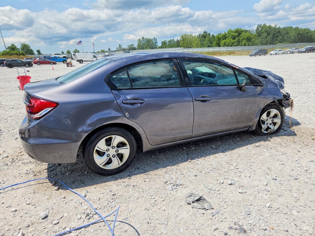 2015 Honda Civic Lx Gray vin: 19XFB2F50FE092181