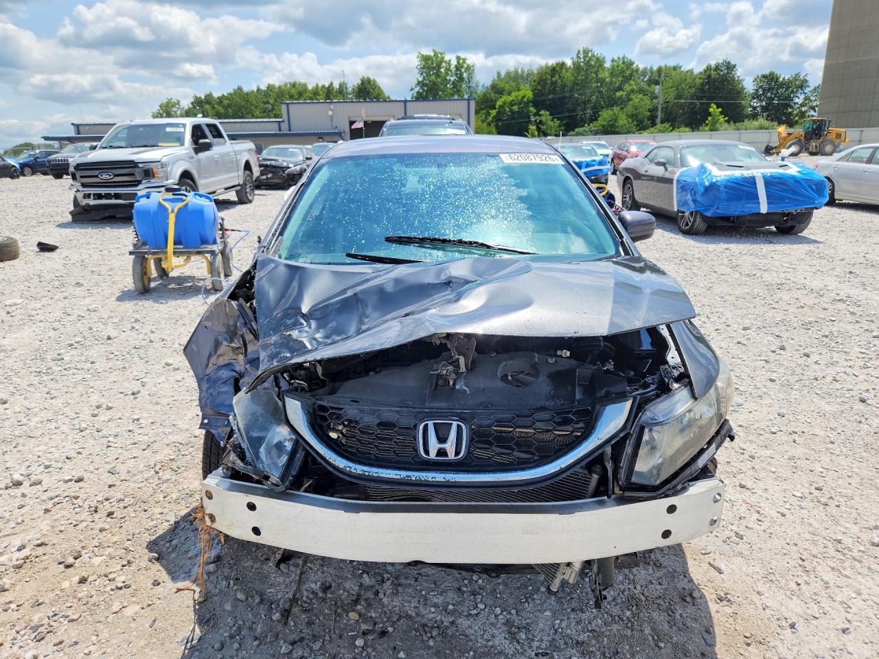 2015 Honda Civic Lx Gray vin: 19XFB2F50FE092181