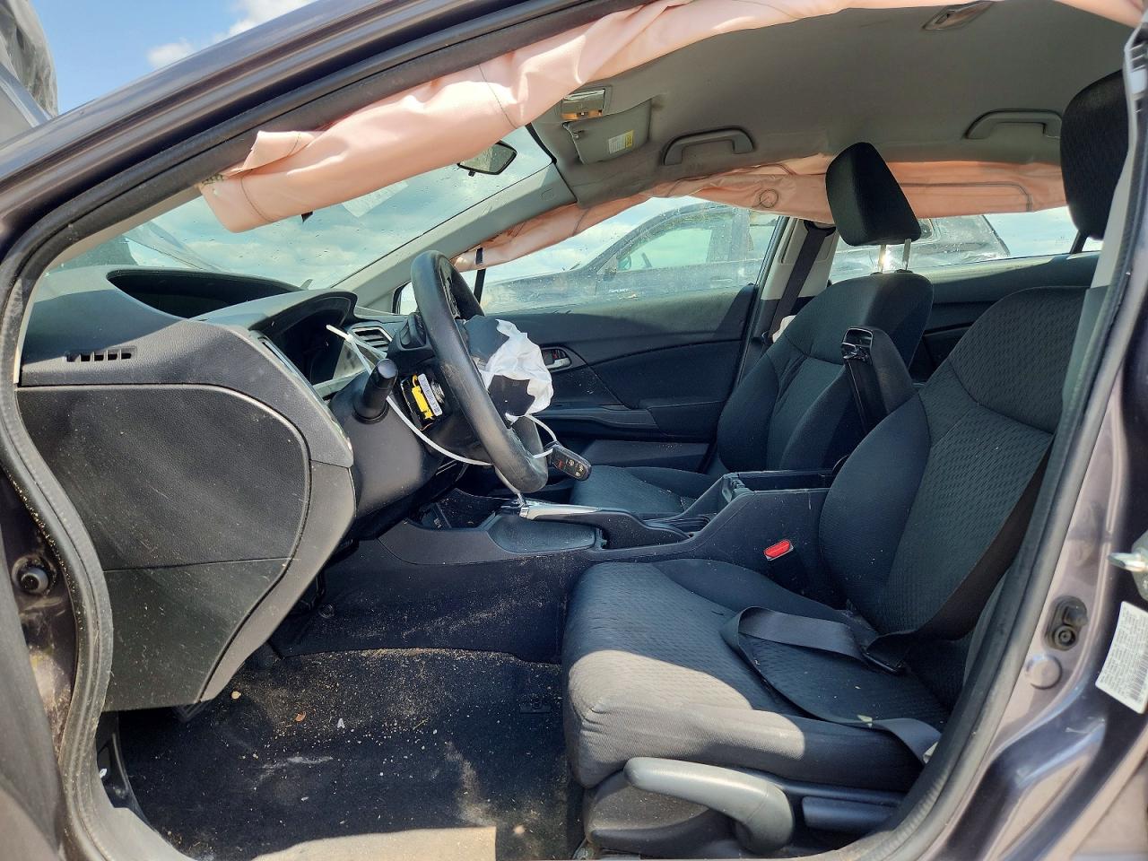 2015 Honda Civic Lx Gray vin: 19XFB2F50FE092181