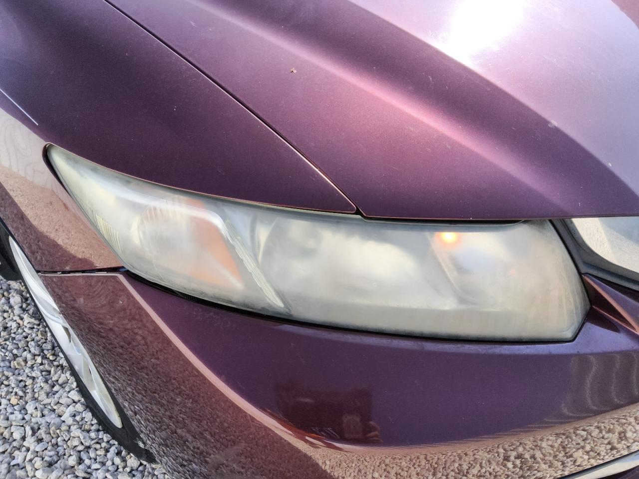 2015 Honda Civic Lx Burgundy vin: 19XFB2F50FE093539 Damage: Right Head Lamp, Faded, Repair Required