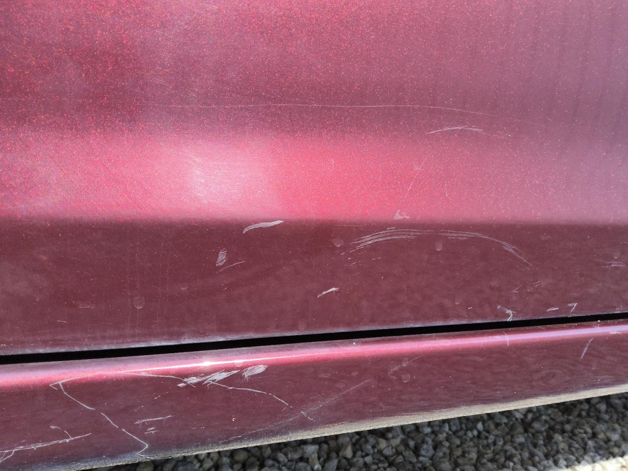 2015 Honda Civic Lx Burgundy vin: 19XFB2F50FE093539 Damage: Left Front Door, Dent(S) W/ Paint Dmg, 4 To 5 Inches
