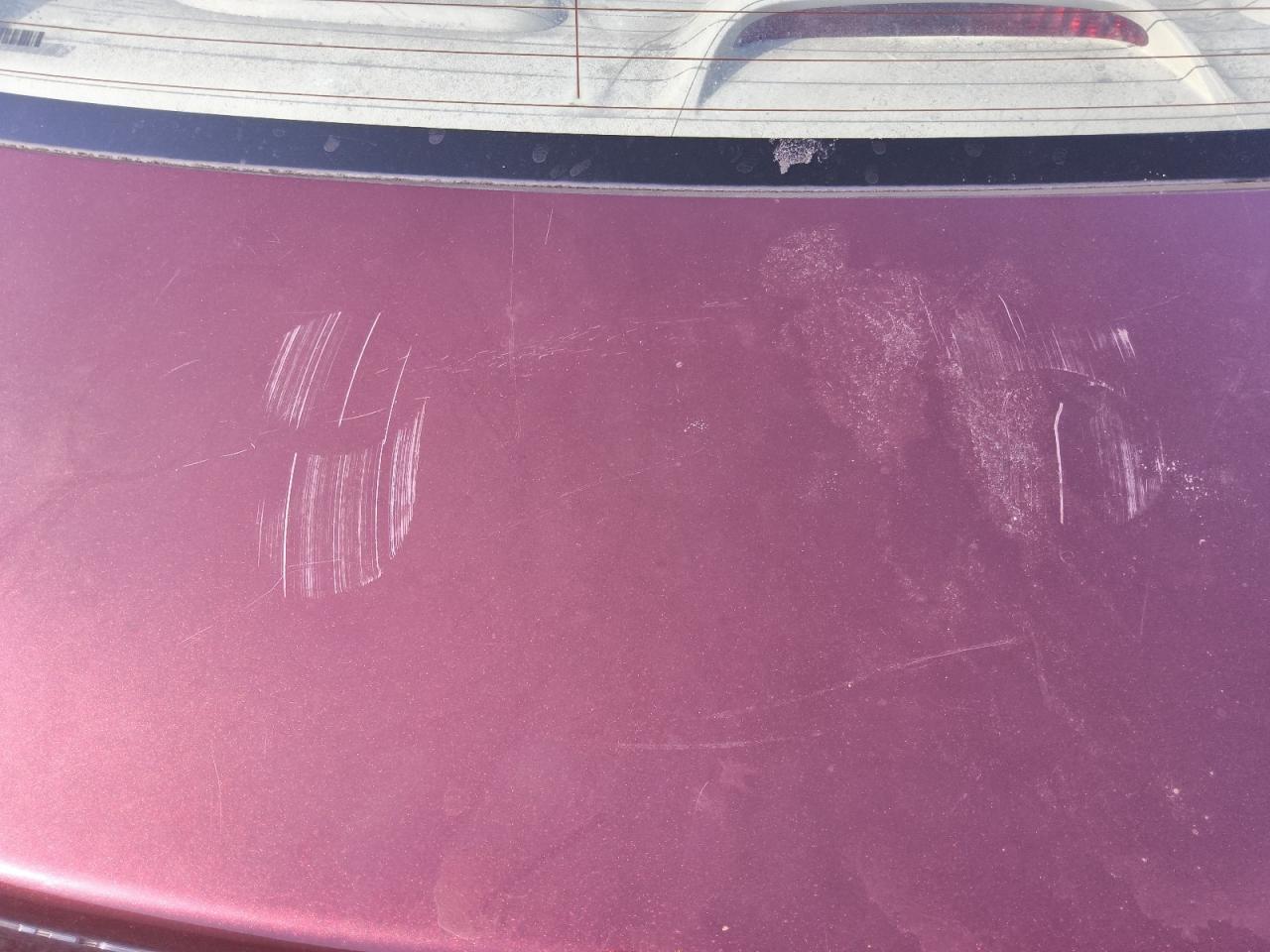 2015 Honda Civic Lx Burgundy vin: 19XFB2F50FE093539 Damage: Tailgate, Multiple Scratches Heavy, 2