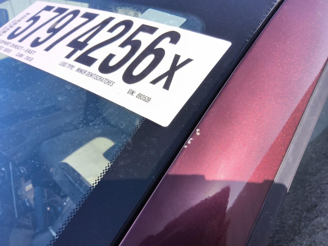 2015 Honda Civic Lx Burgundy vin: 19XFB2F50FE093539 Damage: Left Drip Rail, Chipped, 3