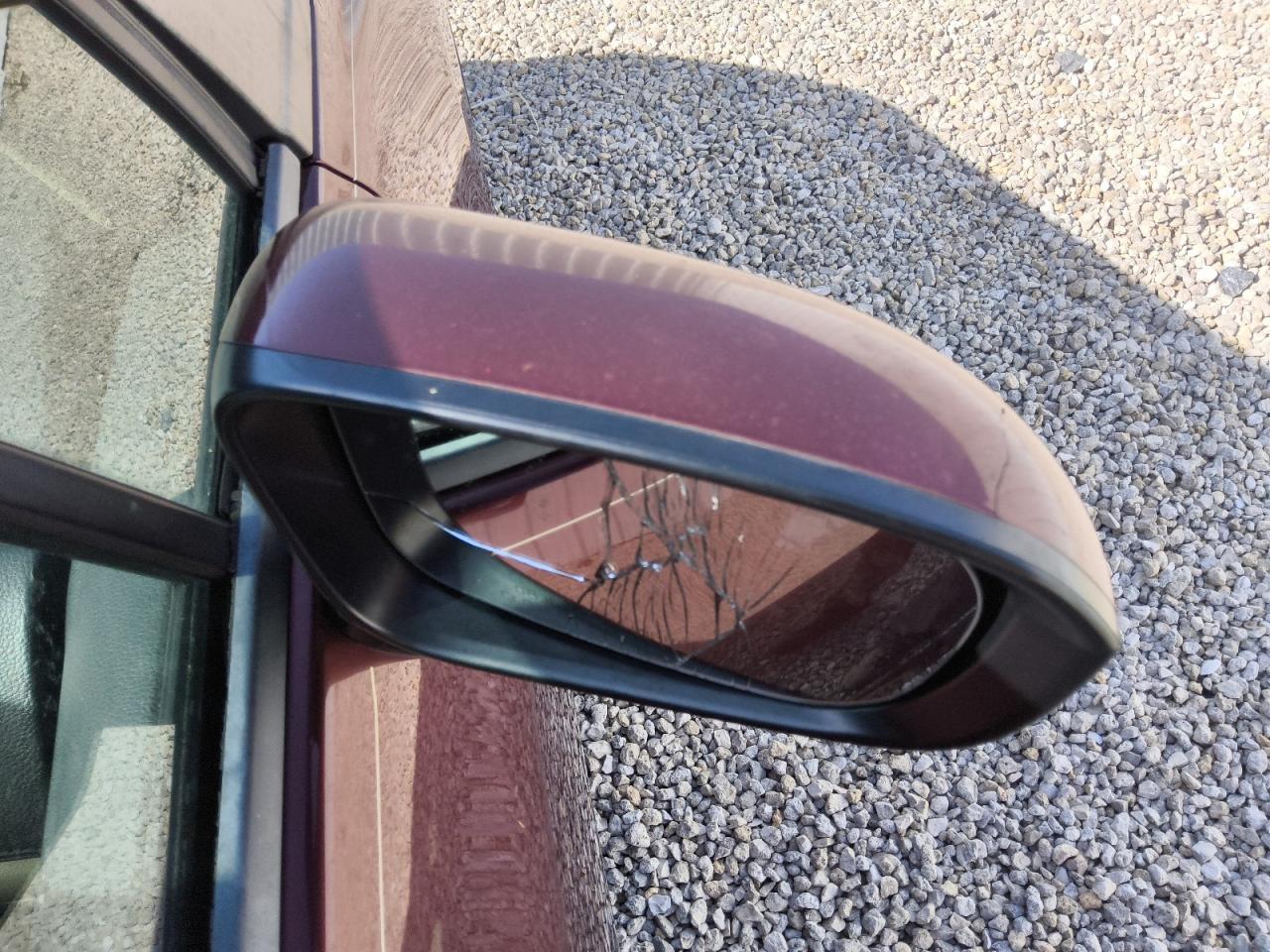 2015 Honda Civic Lx Burgundy vin: 19XFB2F50FE093539 Damage: Rf Mirror Lens, Broken, Replacement Required