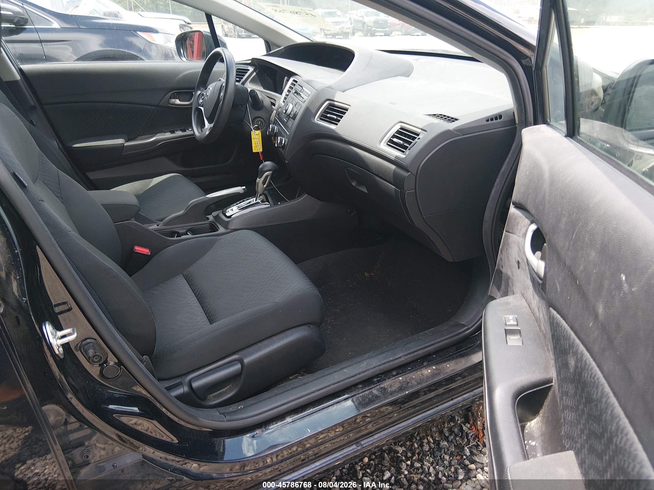 2015 Honda Civic Lx Black vin: 19XFB2F50FE118147