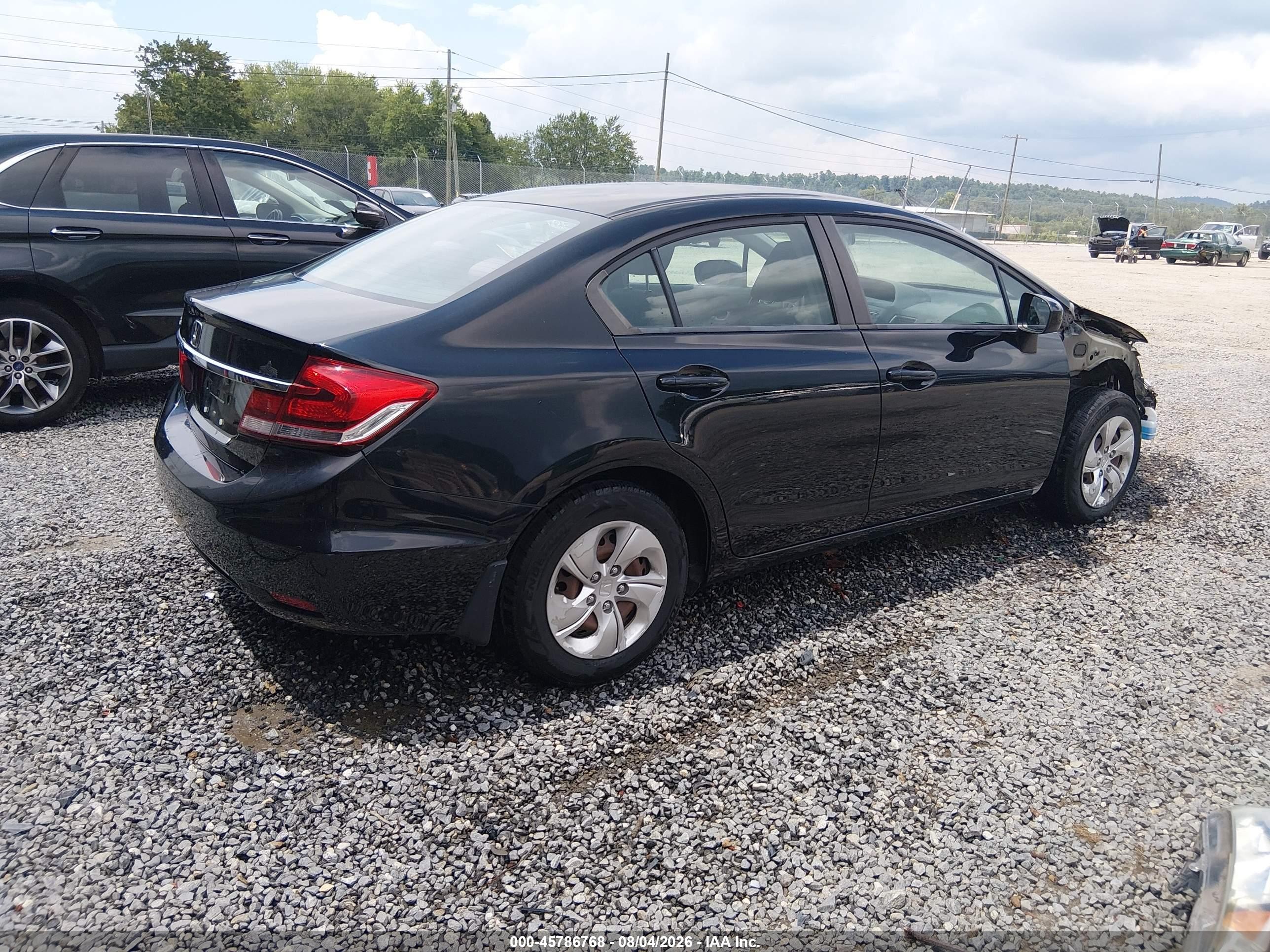 2015 Honda Civic Lx Black vin: 19XFB2F50FE118147