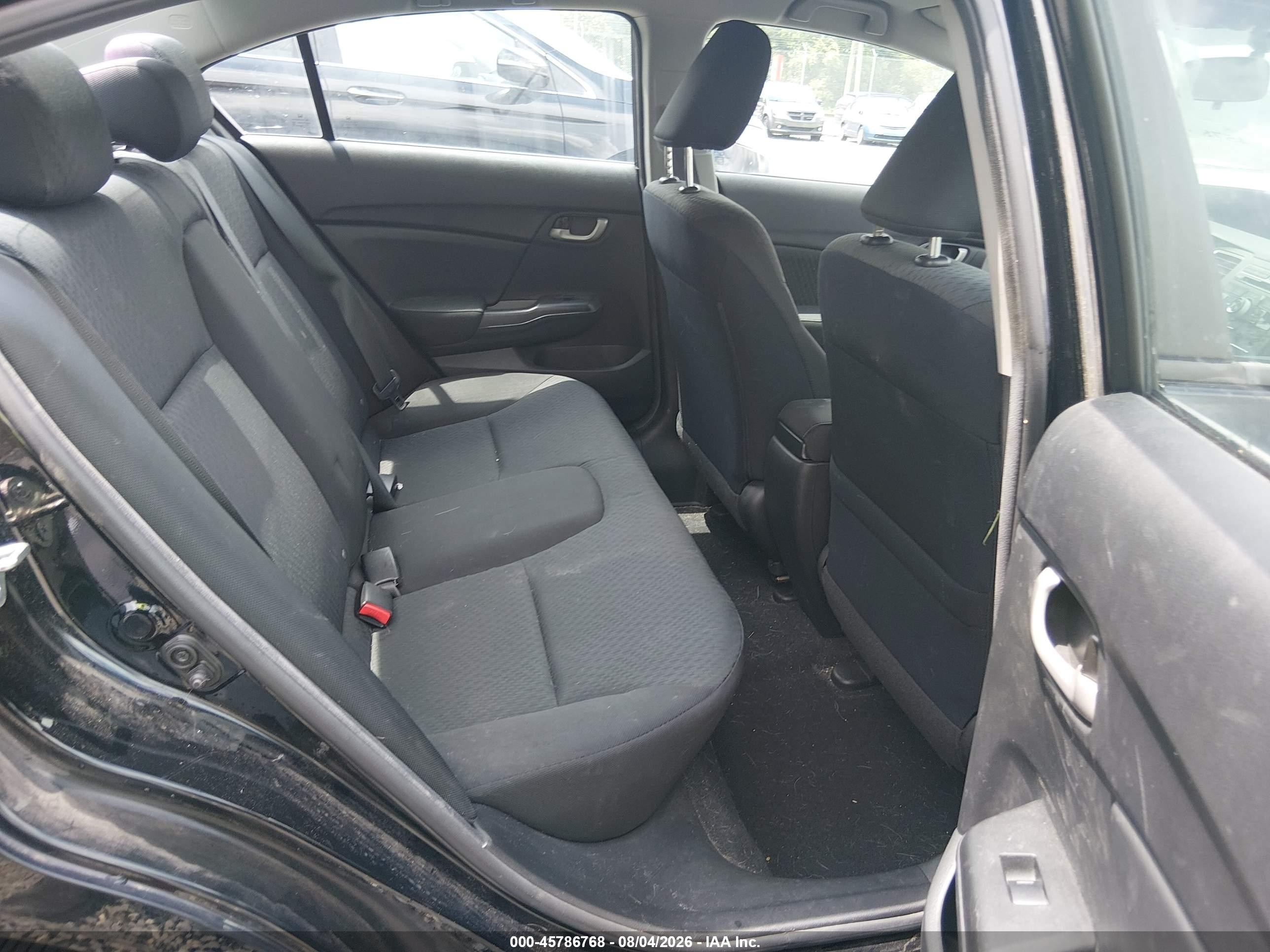 2015 Honda Civic Lx Black vin: 19XFB2F50FE118147