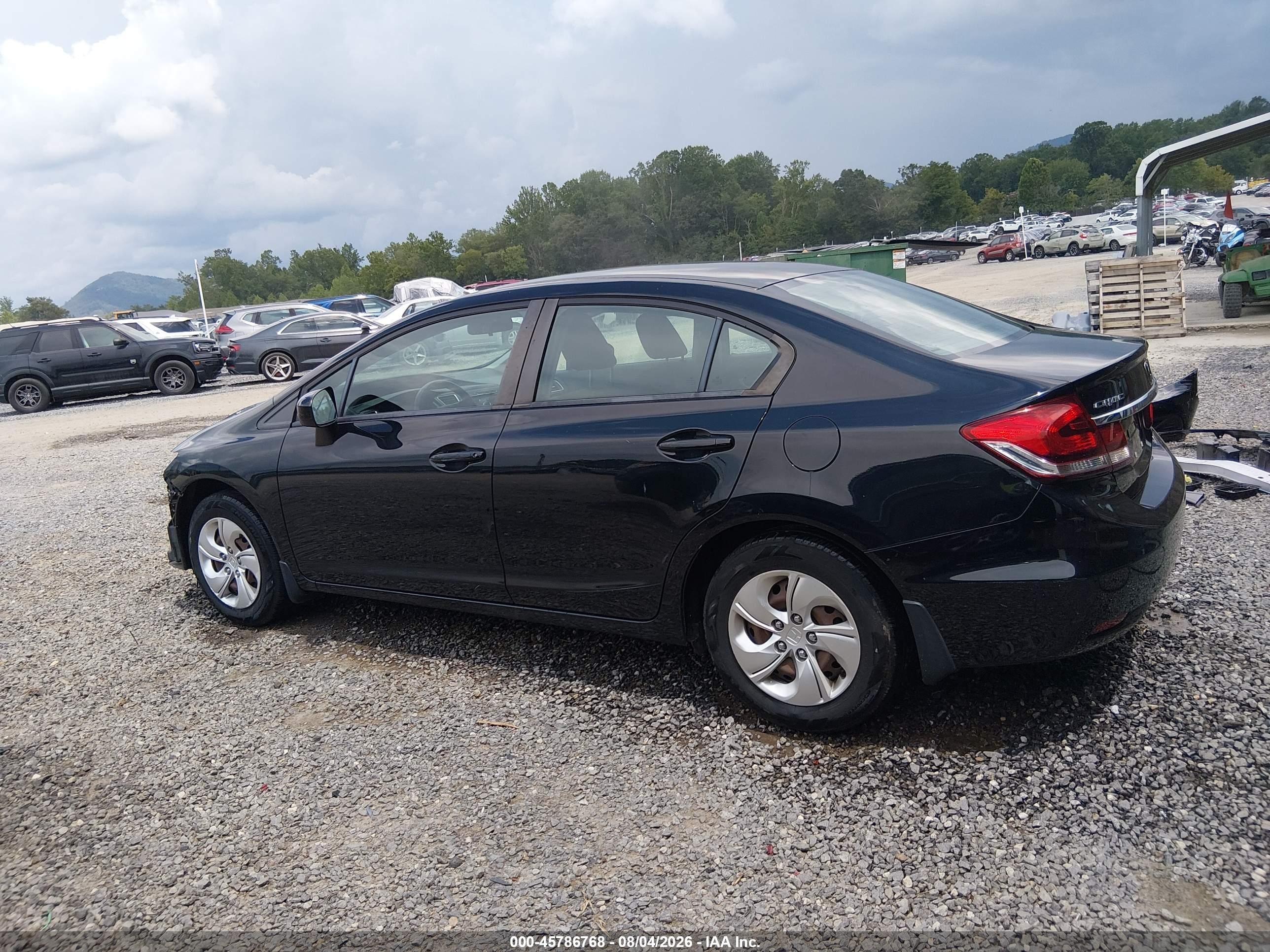 2015 Honda Civic Lx Black vin: 19XFB2F50FE118147