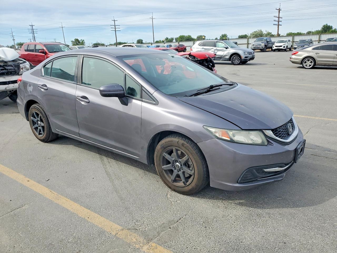 2015 Honda Civic Lx Charcoal vin: 19XFB2F50FE118374