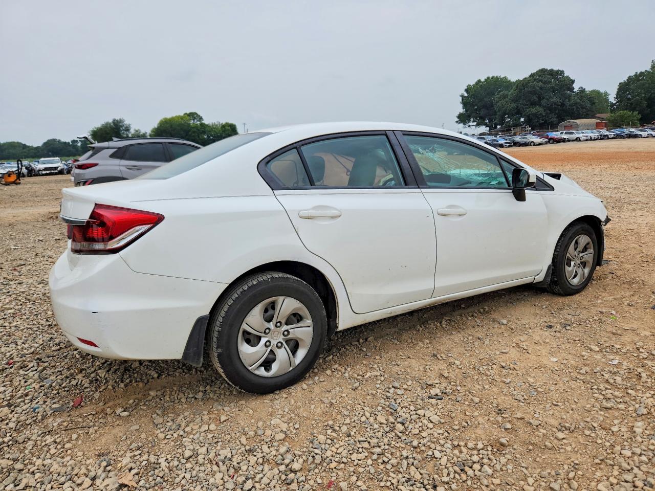 2015 Honda Civic Lx Белый vin: 19XFB2F50FE119010