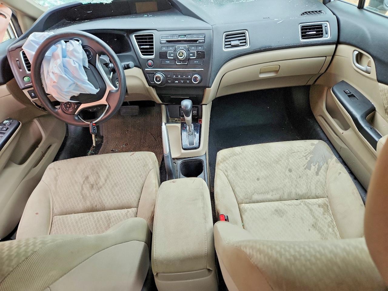 2015 Honda Civic Lx Белый vin: 19XFB2F50FE119010