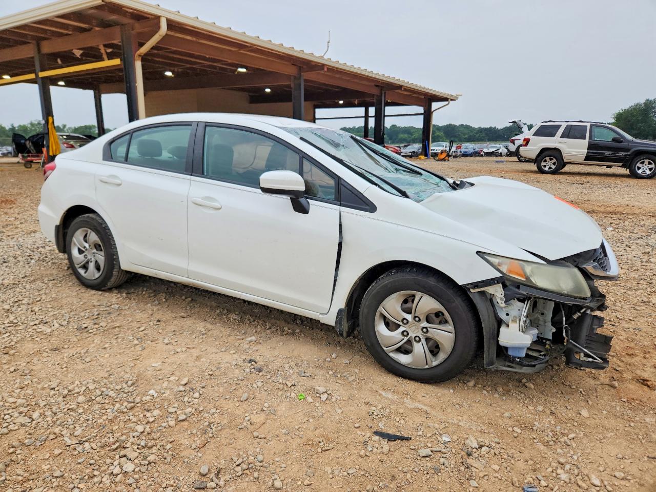 2015 Honda Civic Lx Белый vin: 19XFB2F50FE119010