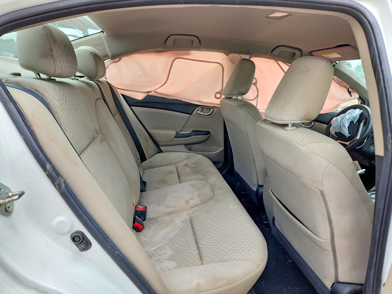 2015 Honda Civic Lx Белый vin: 19XFB2F50FE119010