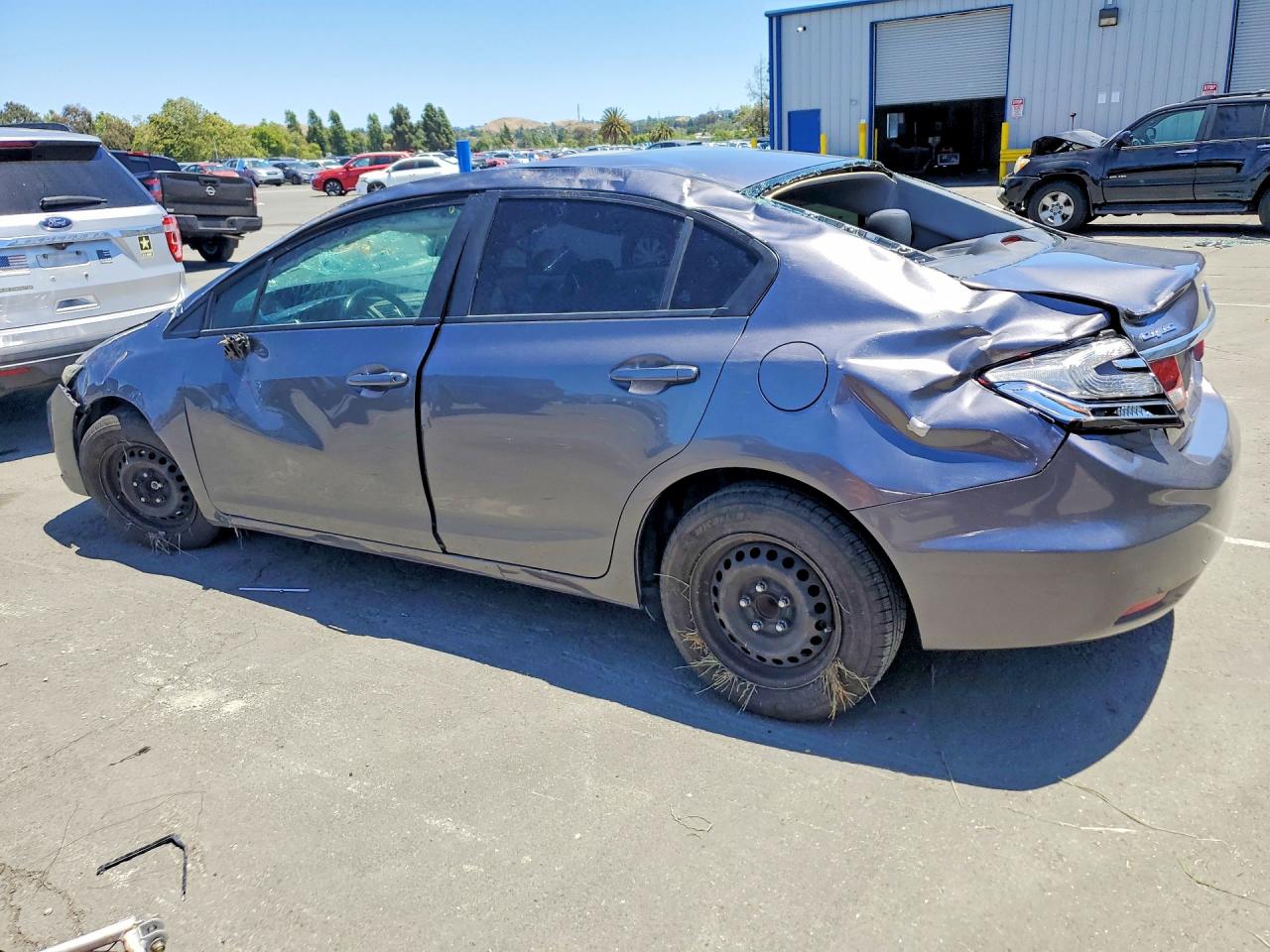 2015 Honda Civic Lx Серый vin: 19XFB2F50FE204851