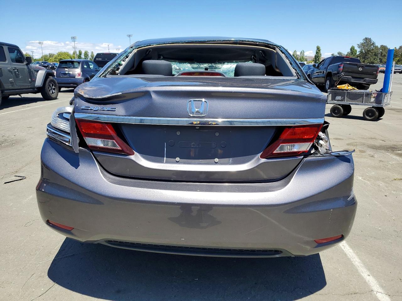 2015 Honda Civic Lx Серый vin: 19XFB2F50FE204851