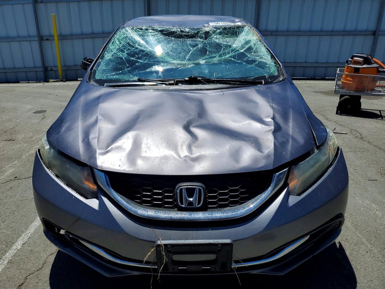 2015 Honda Civic Lx Серый vin: 19XFB2F50FE204851
