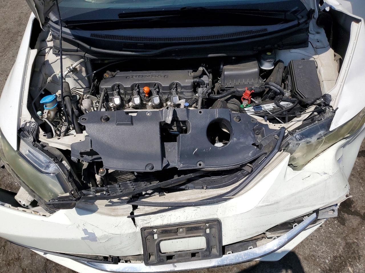 2015 Honda Civic Lx White vin: 19XFB2F50FE212867