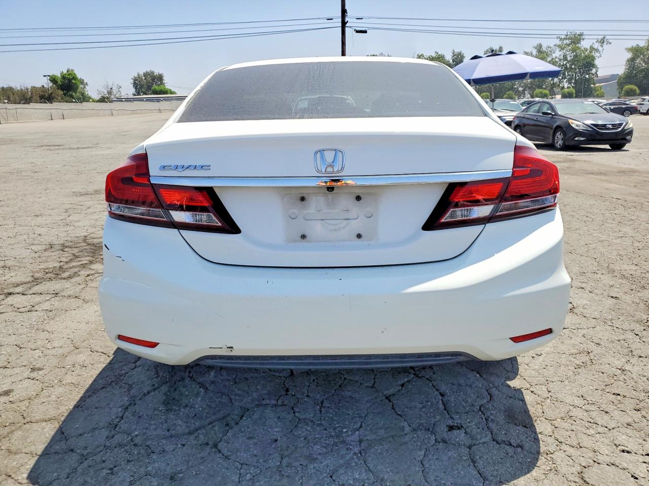 2015 Honda Civic Lx White vin: 19XFB2F50FE212867