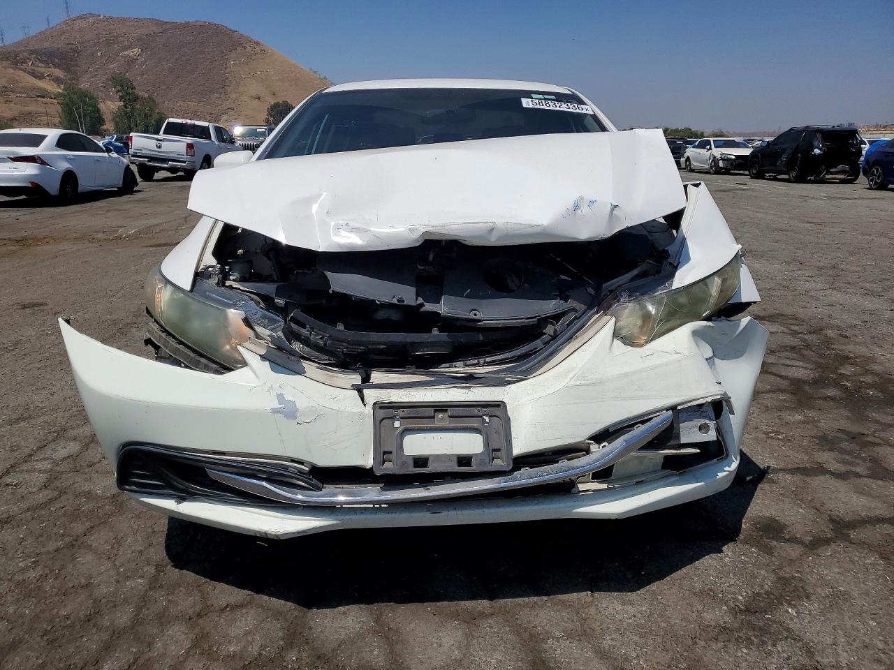 2015 Honda Civic Lx White vin: 19XFB2F50FE212867