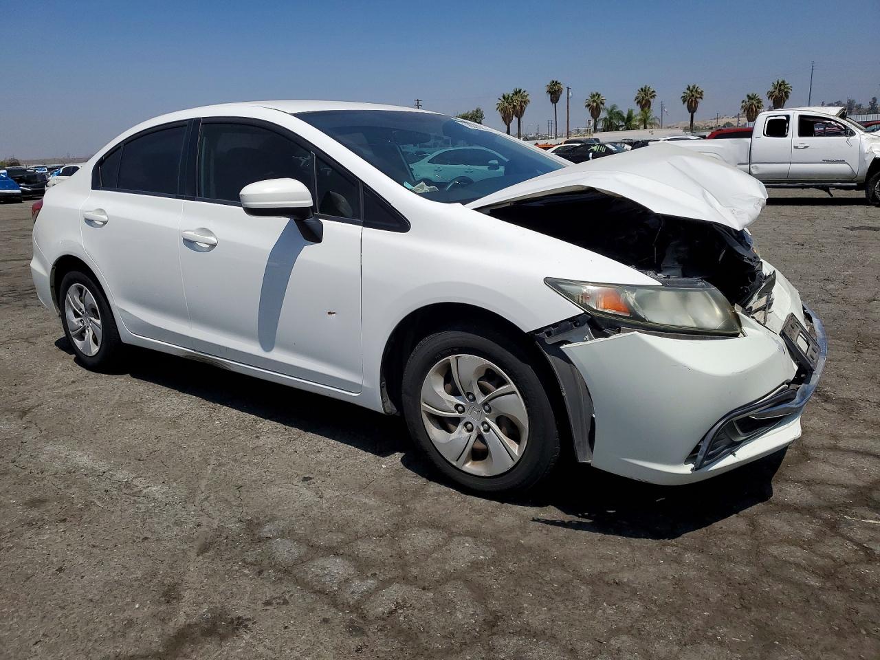2015 Honda Civic Lx White vin: 19XFB2F50FE212867