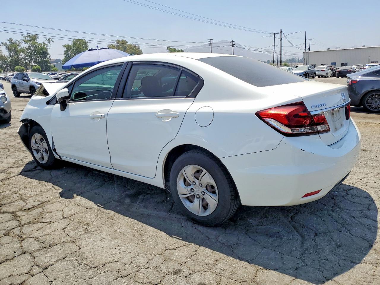 2015 Honda Civic Lx White vin: 19XFB2F50FE212867