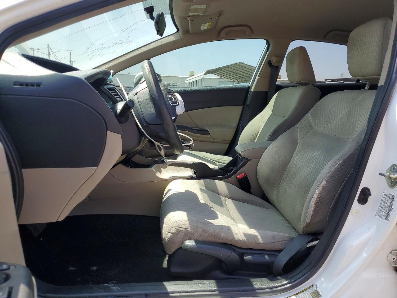 2015 Honda Civic Lx White vin: 19XFB2F50FE212867