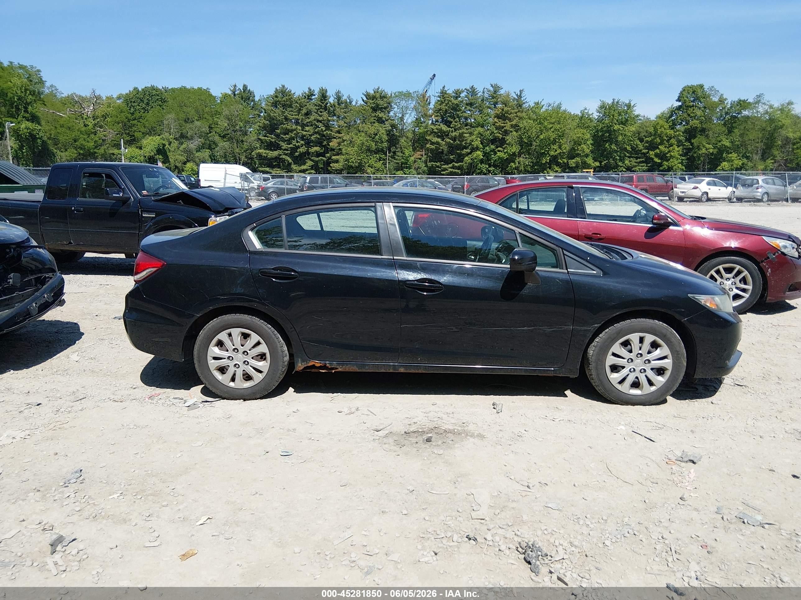 2015 Honda Civic Lx Black vin: 19XFB2F50FE216997