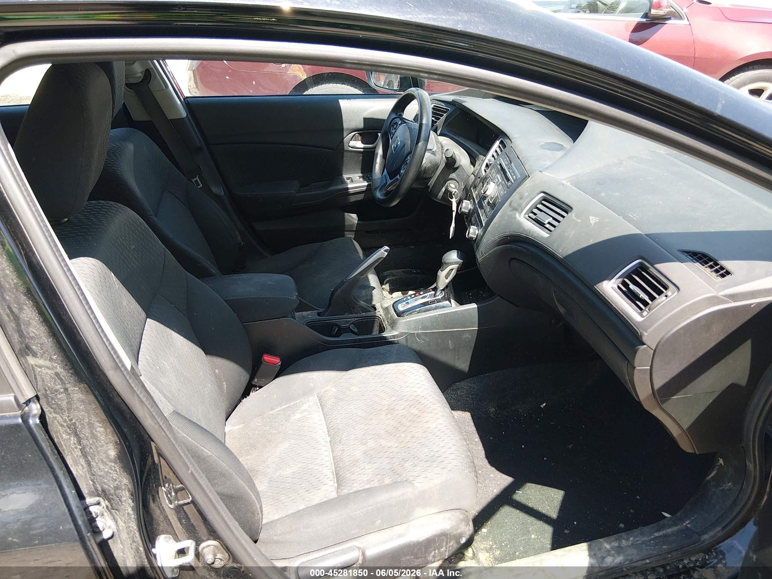 2015 Honda Civic Lx Black vin: 19XFB2F50FE216997