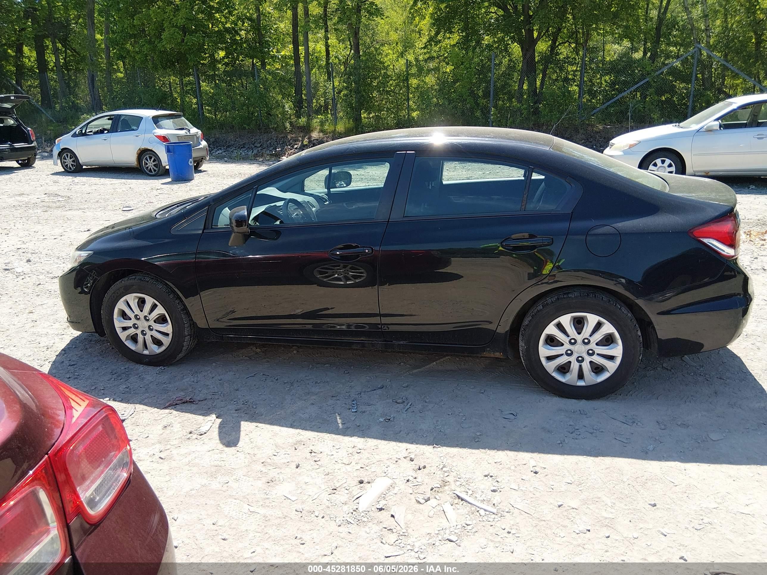 2015 Honda Civic Lx Black vin: 19XFB2F50FE216997