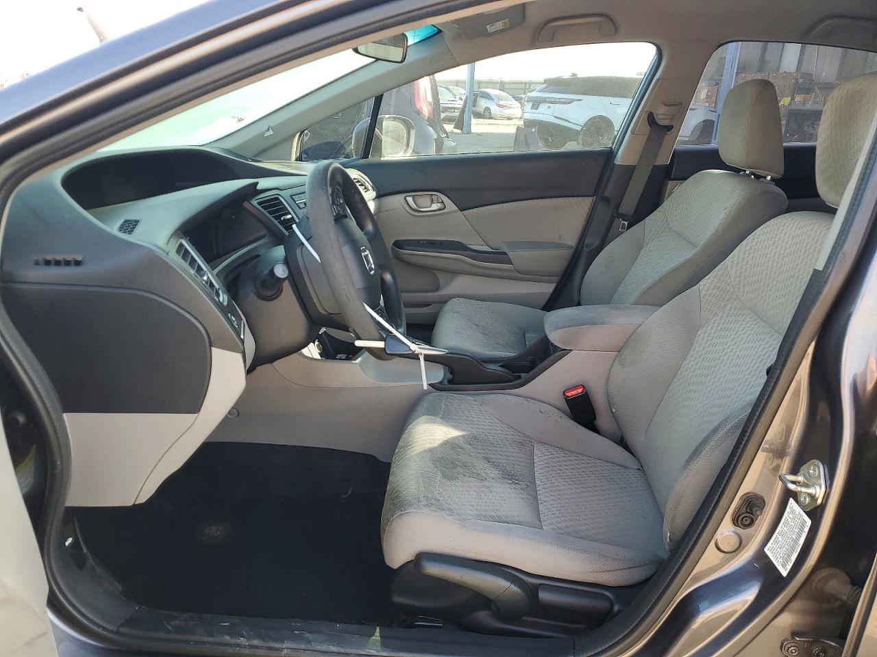 2015 Honda Civic Lx Gray vin: 19XFB2F50FE217485