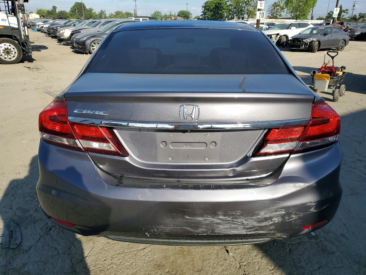 2015 Honda Civic Lx Gray vin: 19XFB2F50FE217485