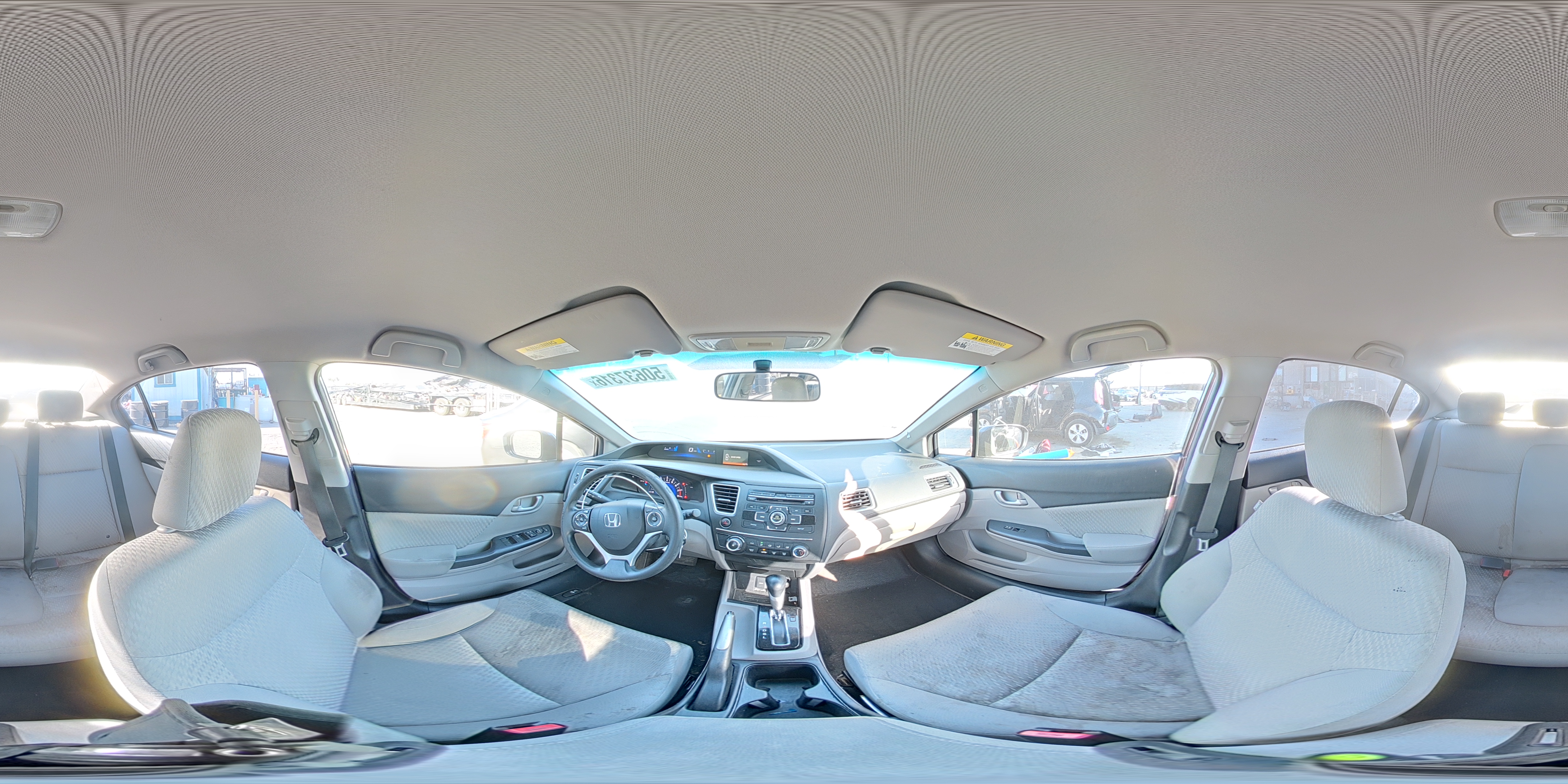2015 Honda Civic Lx Gray vin: 19XFB2F50FE217485