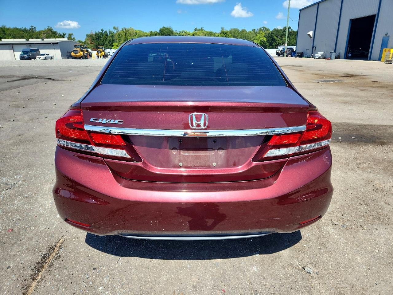 2015 Honda Civic Lx Burgundy vin: 19XFB2F50FE219530