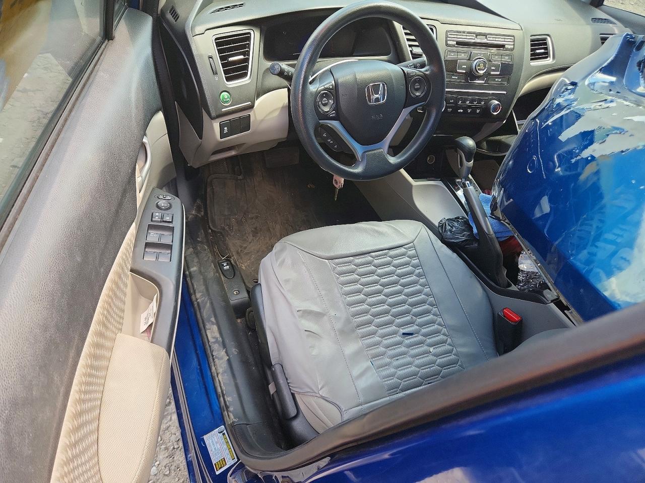 2015 Honda Civic Lx Blue vin: 19XFB2F50FE221200