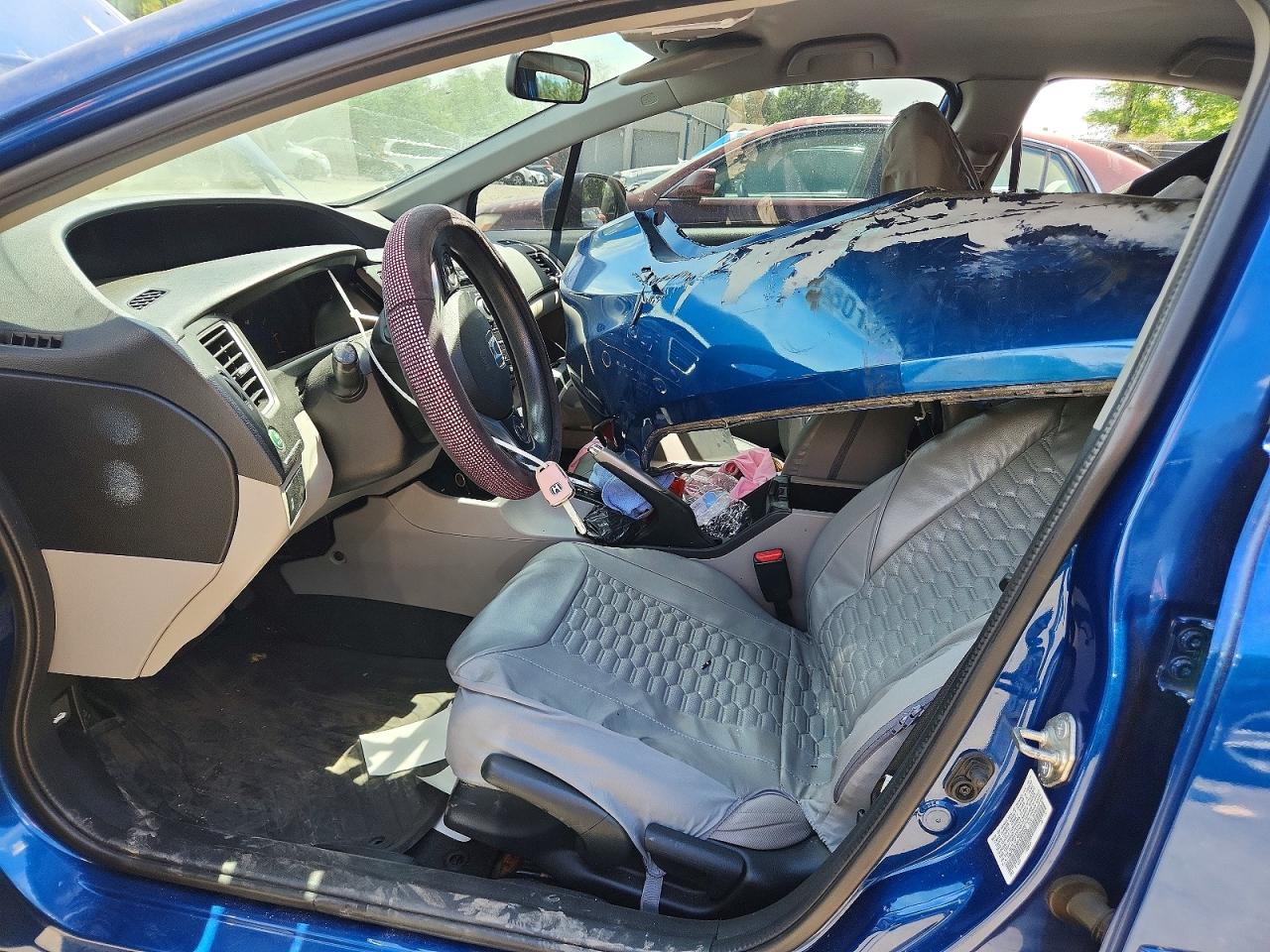 2015 Honda Civic Lx Blue vin: 19XFB2F50FE221200