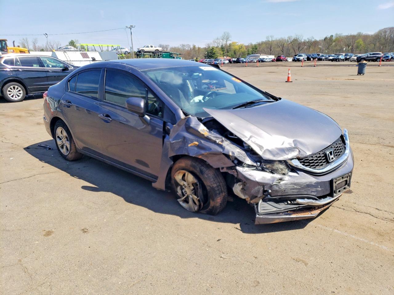 2015 Honda Civic Lx Charcoal vin: 19XFB2F50FE237347