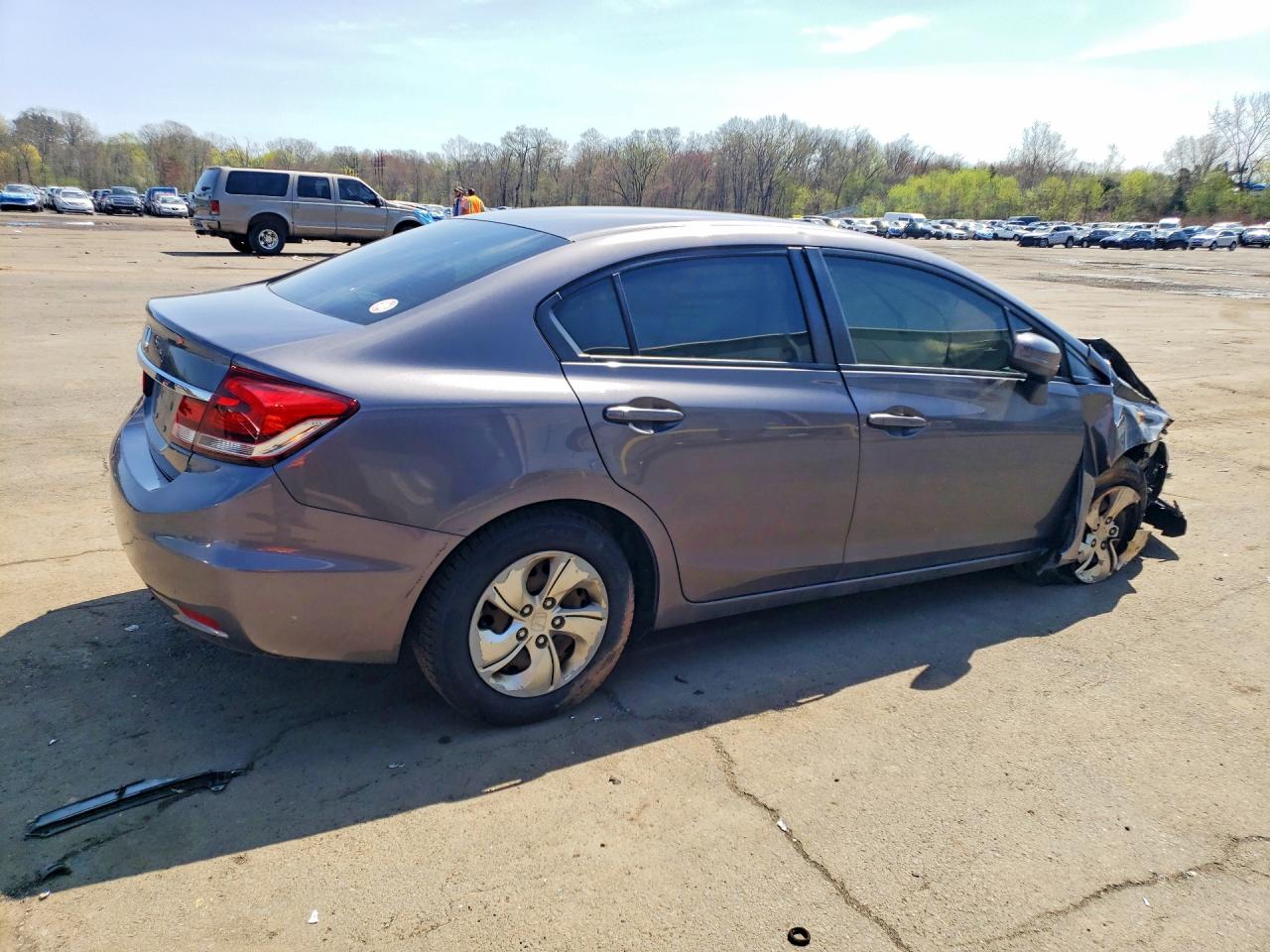 2015 Honda Civic Lx Charcoal vin: 19XFB2F50FE237347