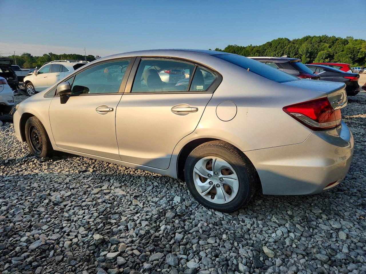 2015 Honda Civic Lx Silver vin: 19XFB2F50FE245321