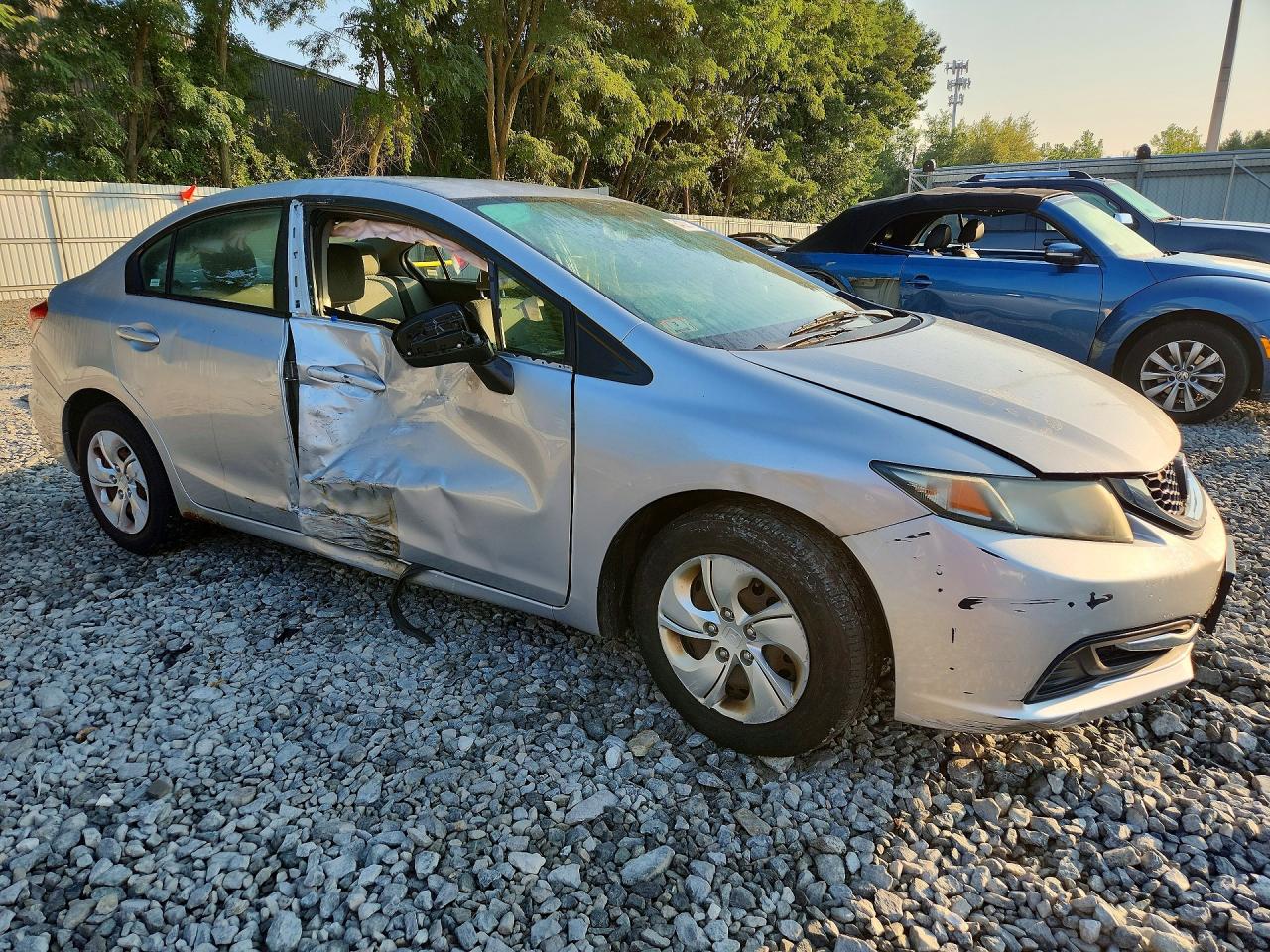 2015 Honda Civic Lx Silver vin: 19XFB2F50FE245321