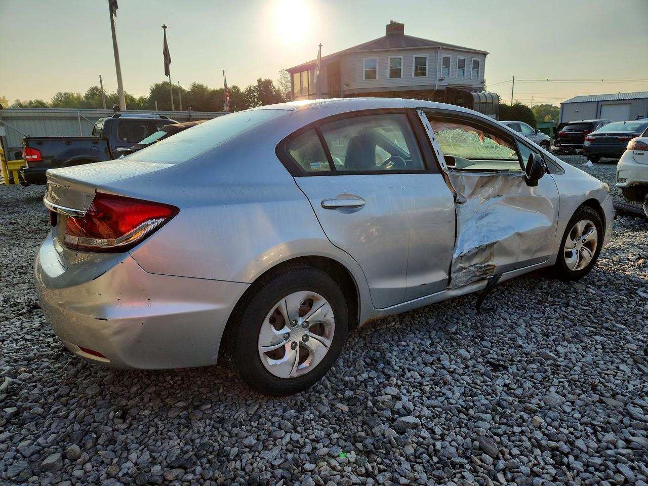 2015 Honda Civic Lx Silver vin: 19XFB2F50FE245321