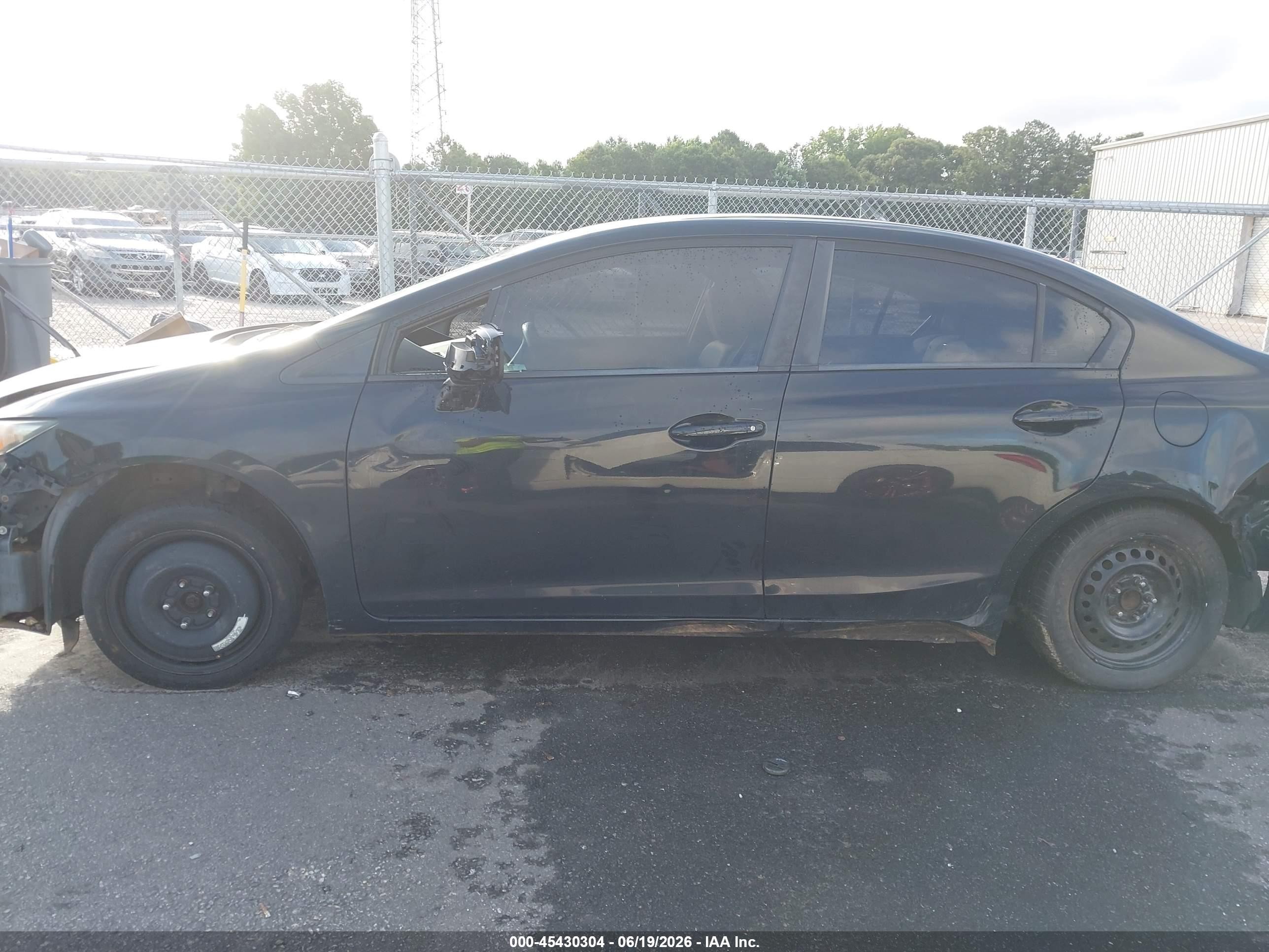 2015 Honda Civic Lx Black vin: 19XFB2F50FE254875