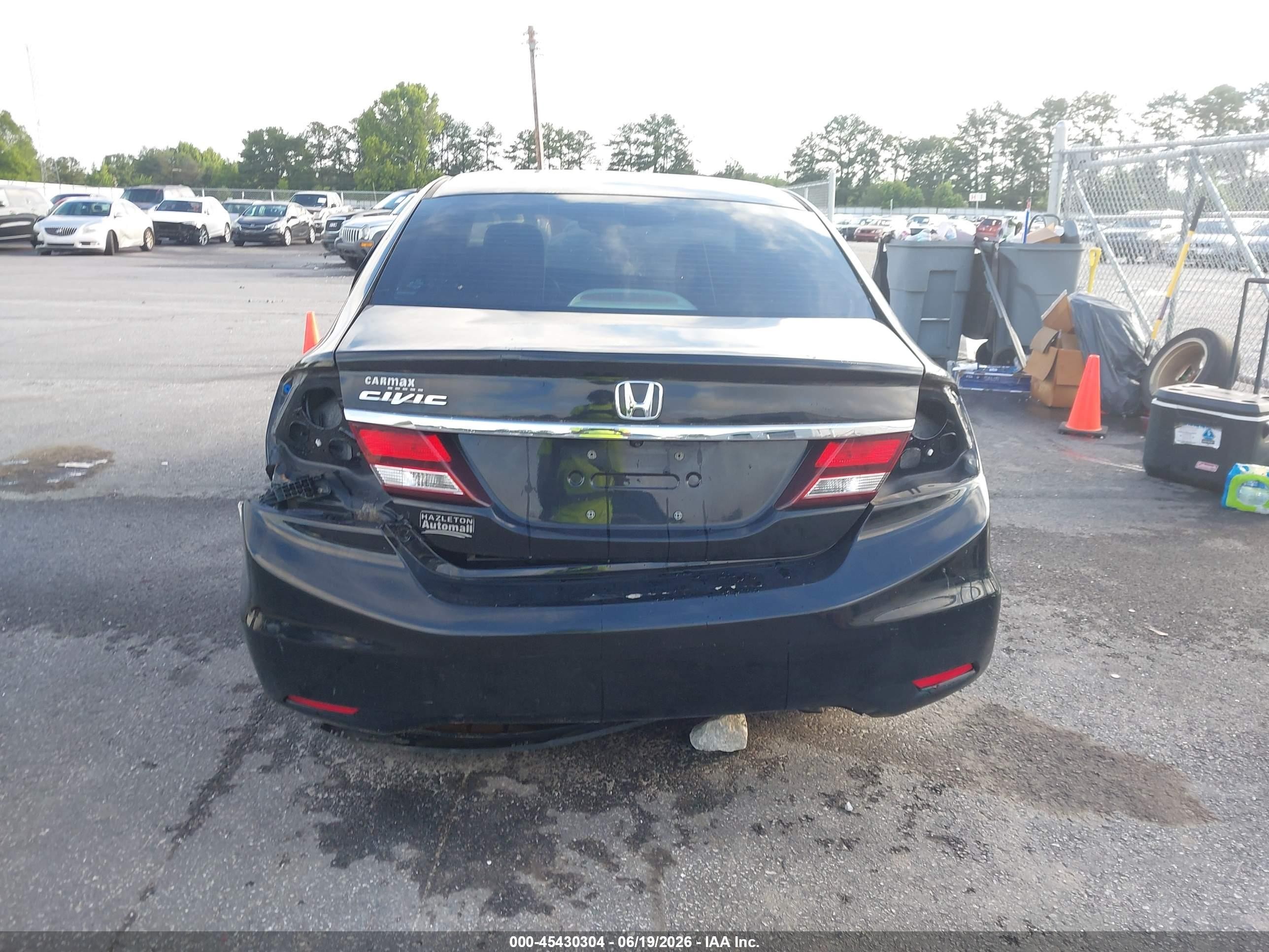 2015 Honda Civic Lx Black vin: 19XFB2F50FE254875
