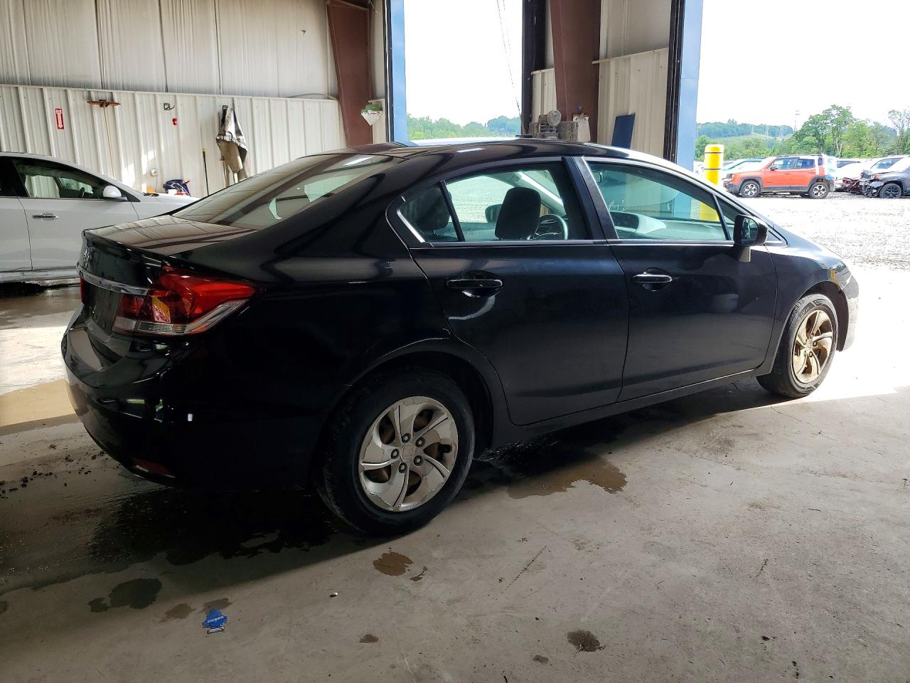2015 Honda Civic Lx Black vin: 19XFB2F50FE266928