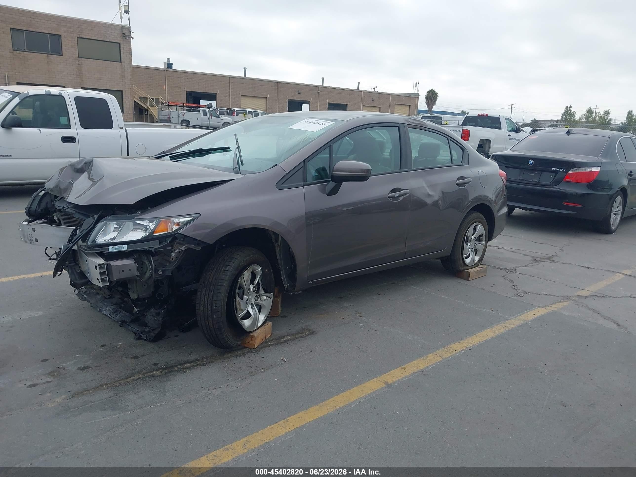 2015 Honda Civic Lx Dark Brown vin: 19XFB2F50FE267321