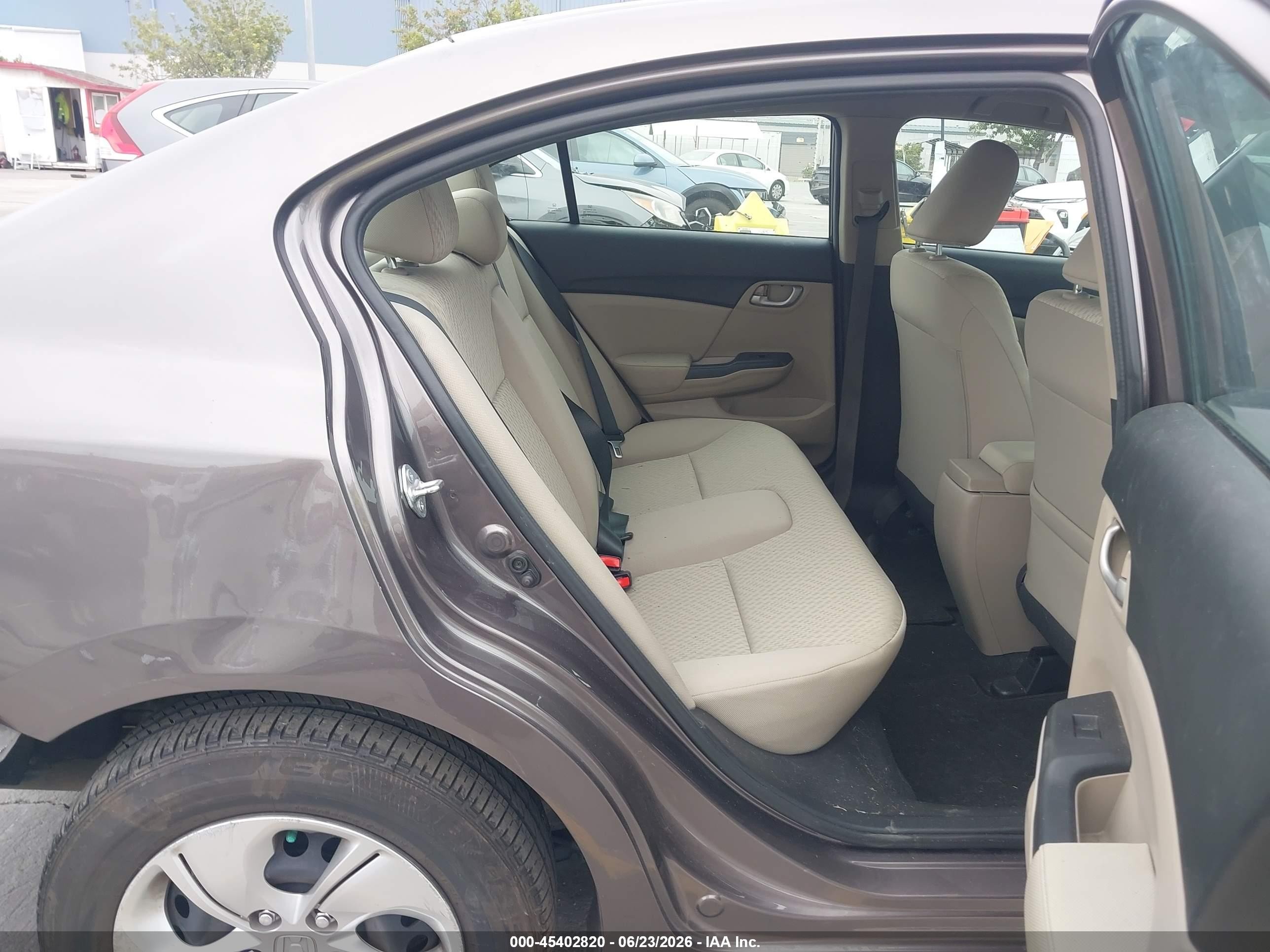 2015 Honda Civic Lx Dark Brown vin: 19XFB2F50FE267321