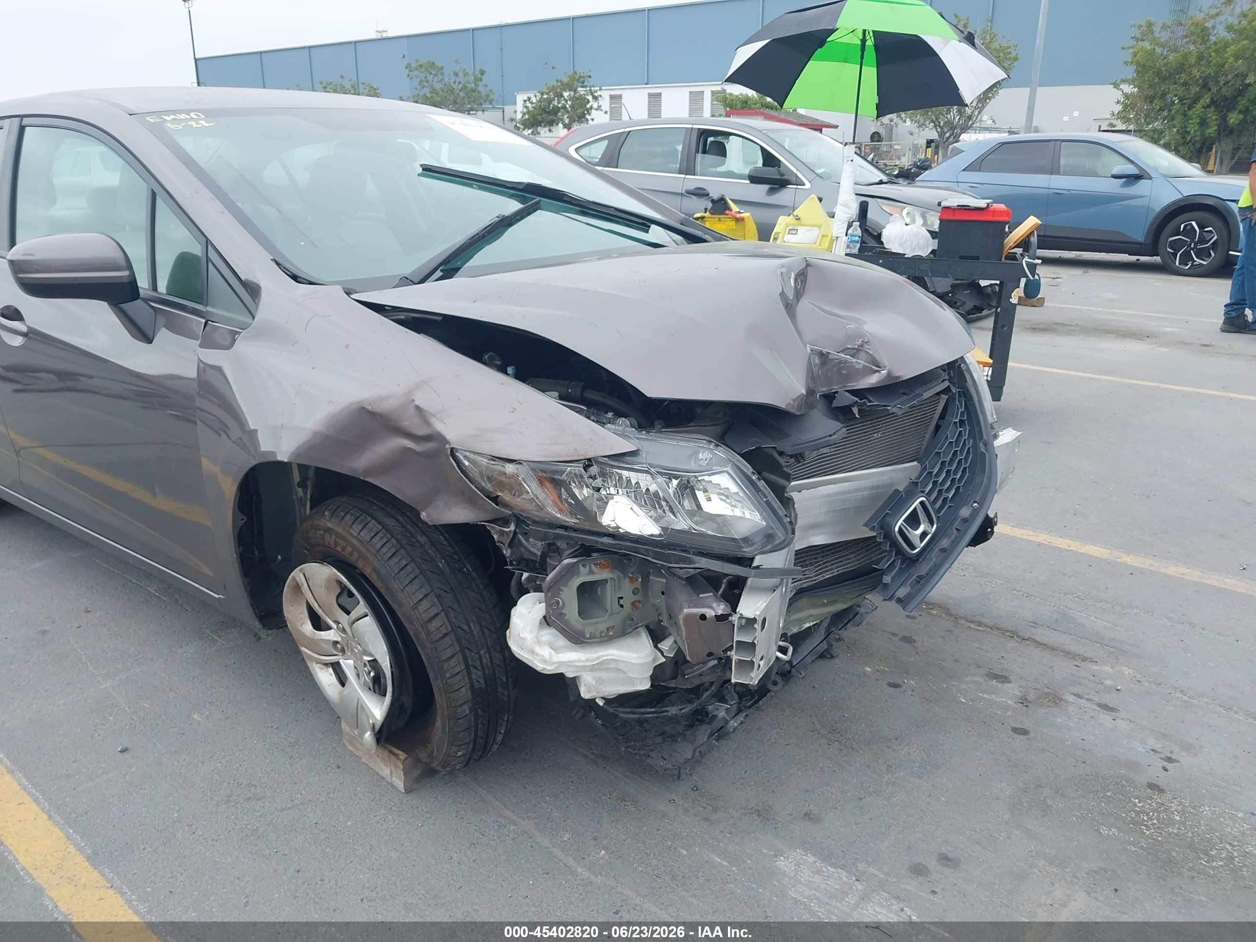 2015 Honda Civic Lx Dark Brown vin: 19XFB2F50FE267321