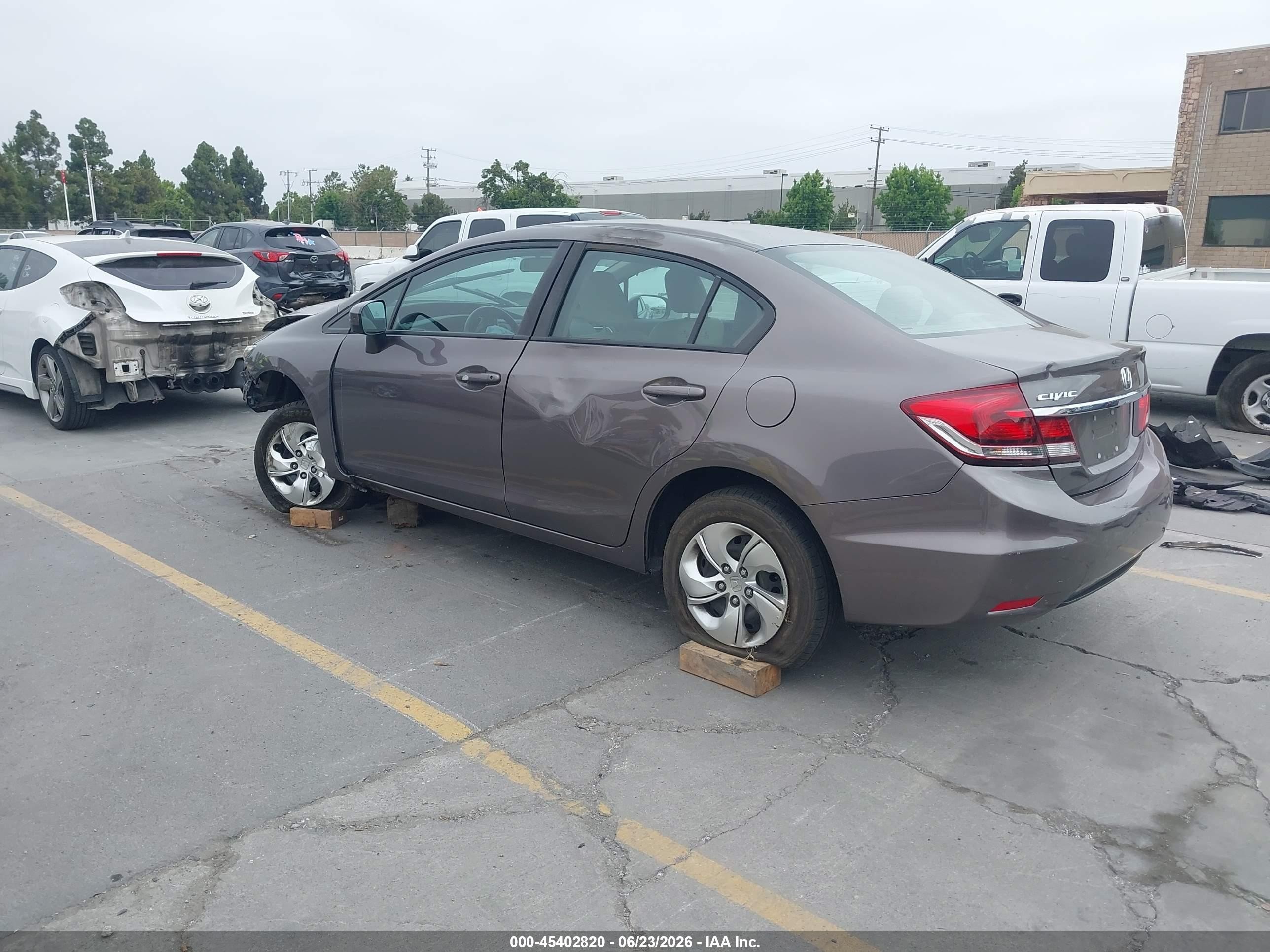 2015 Honda Civic Lx Dark Brown vin: 19XFB2F50FE267321