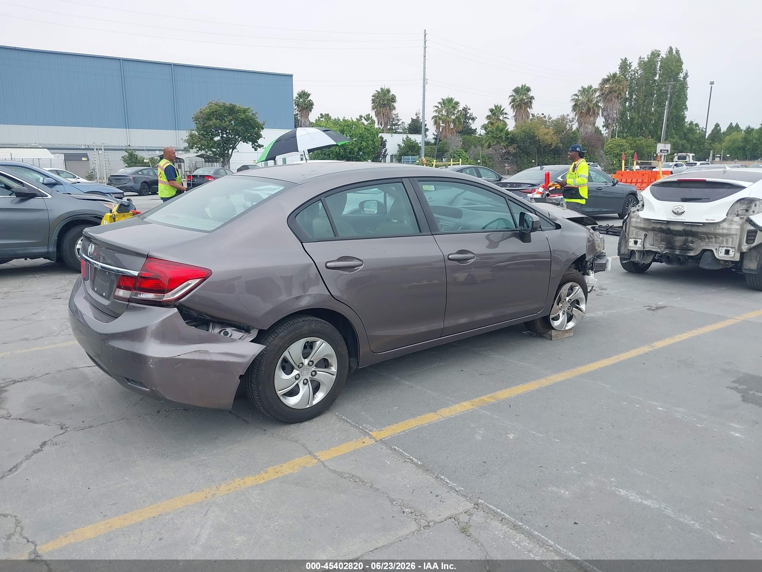 2015 Honda Civic Lx Dark Brown vin: 19XFB2F50FE267321