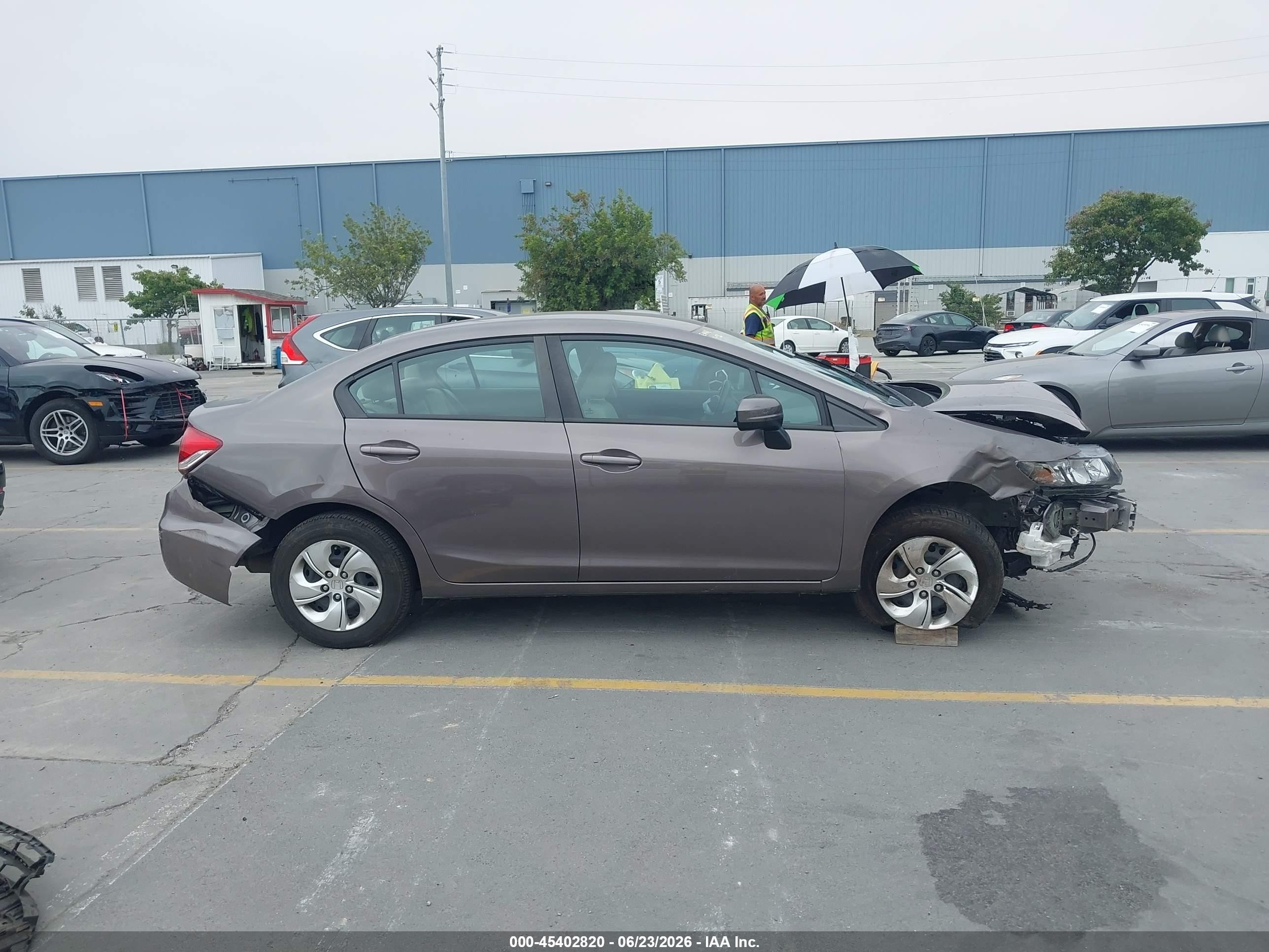 2015 Honda Civic Lx Dark Brown vin: 19XFB2F50FE267321